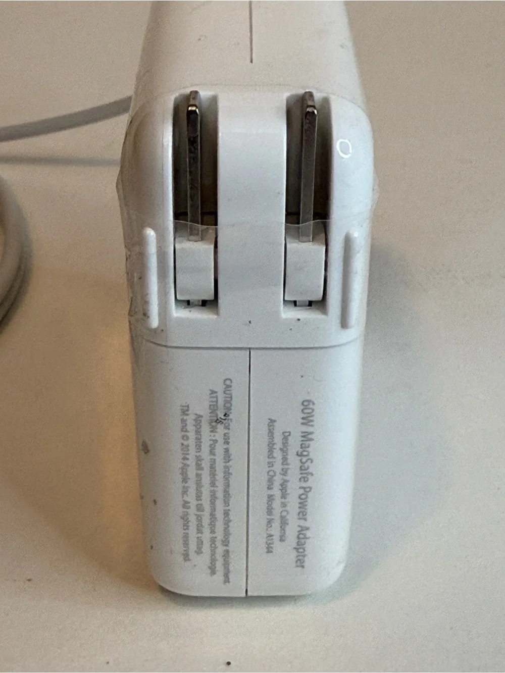 Apple White MagSafe Power Adapter Charger with Attached Cable